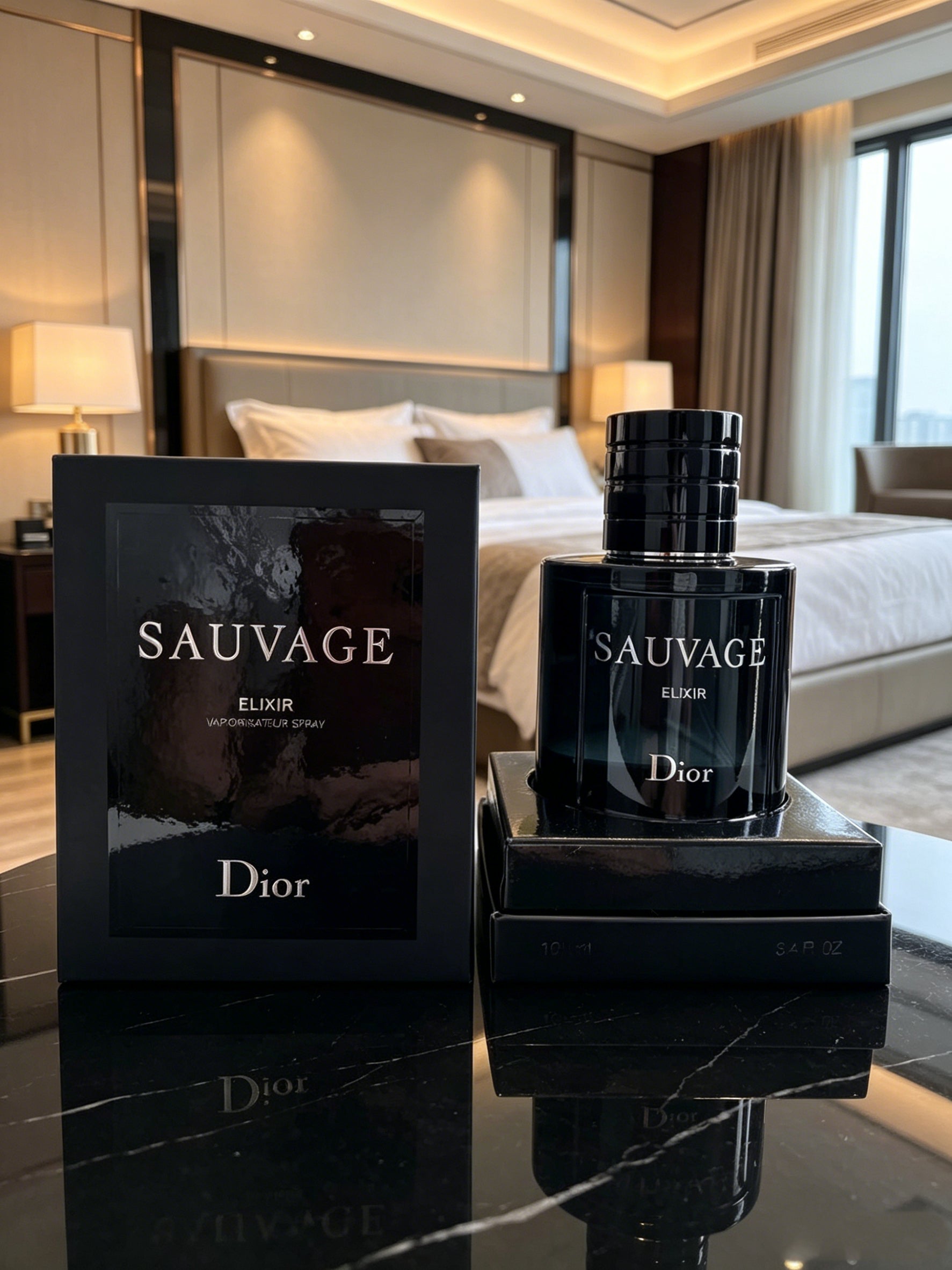 Dior Sauvage Elixir high-concentration men’s perfume with deep woody spicy aroma. Ultra long-lasting rich scent, sleek black luxury bottle with original gift box, top pick luxury gift for men.