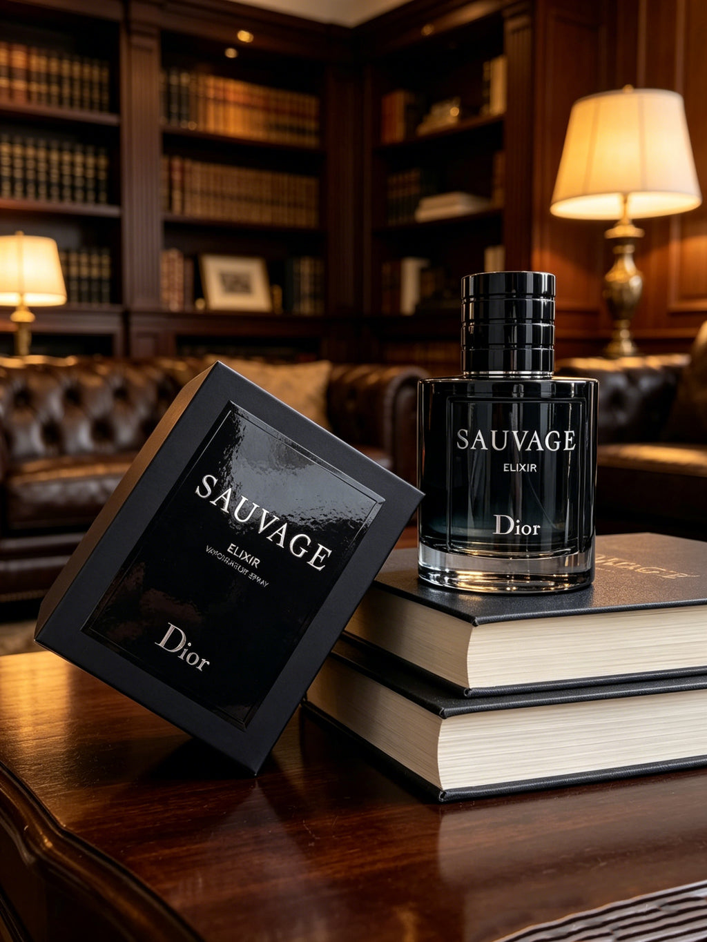 Dior Sauvage Elixir high-concentration men’s perfume with deep woody spicy aroma. Ultra long-lasting rich scent, sleek black luxury bottle with original gift box, top pick luxury gift for men.