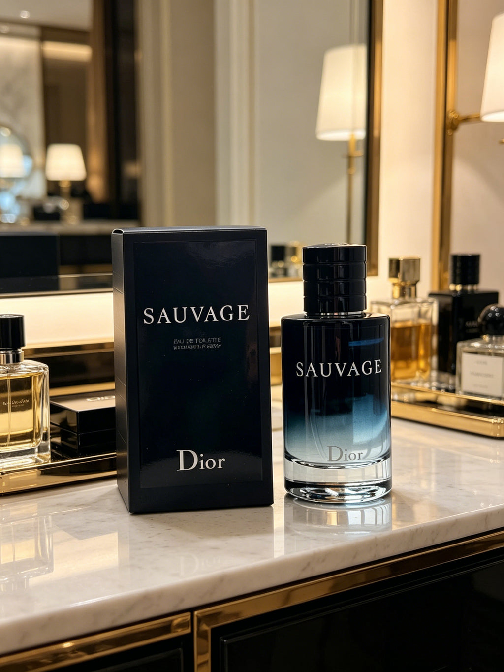 Iconic Dior Sauvage men’s cologne with wild fresh woody scent. All-day long lasting fragrance, ideal for office, dating & travel. Premium packaged luxury perfume, best gift for boyfriend, husband, groomsmen.