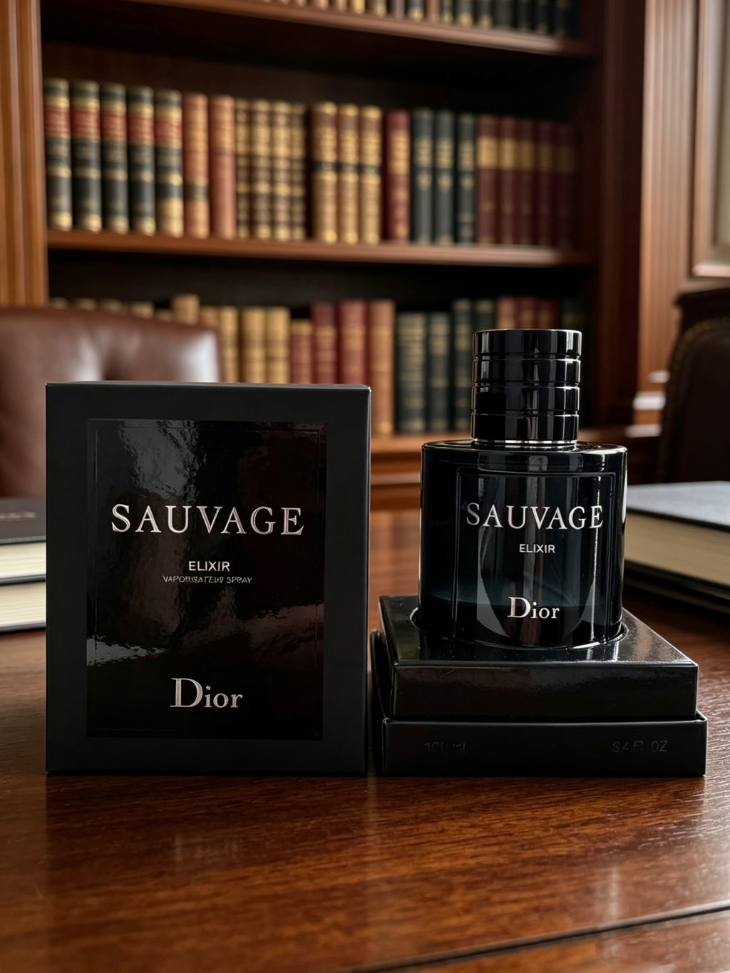 Dior Sauvage Elixir high-concentration men’s perfume with deep woody spicy aroma. Ultra long-lasting rich scent, sleek black luxury bottle with original gift box, top pick luxury gift for men.