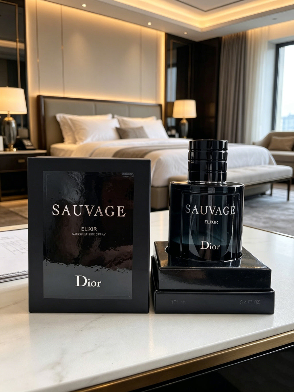 Dior Sauvage Elixir high-concentration men’s perfume with deep woody spicy aroma. Ultra long-lasting rich scent, sleek black luxury bottle with original gift box, top pick luxury gift for men.
